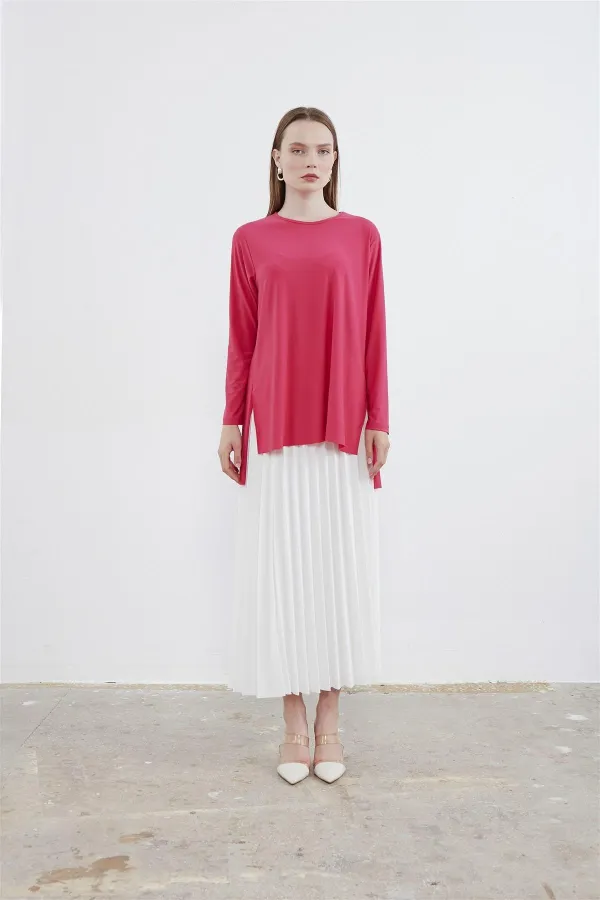 Joyce Basic Tunik FUŞYA