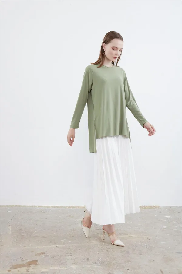 Joyce Basic Tunik çagla yeşili