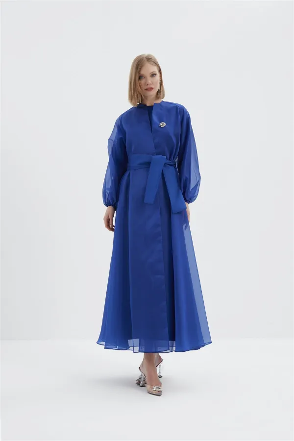 Aimee Broş Detaylı Abaya SAKS