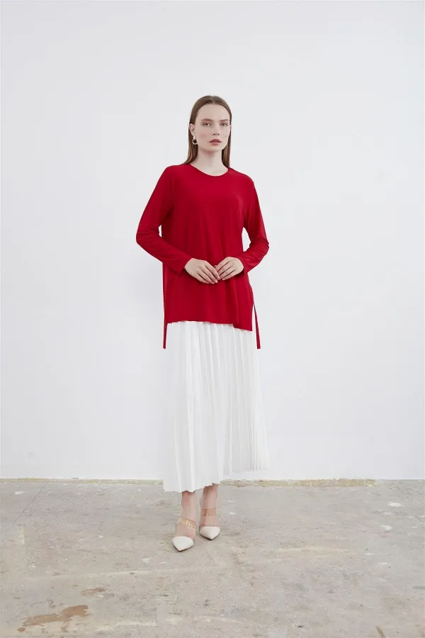 Joyce Basic Tunik Kırmızı